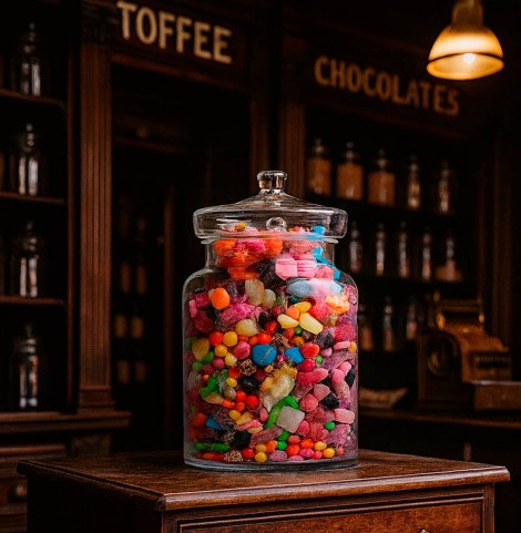 Grande bonbonnière bonbons pour evenements