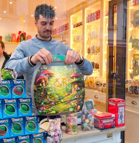 coffret de bonbons pour pâques