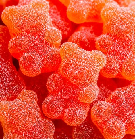 bonbon peche blanche vegetarien