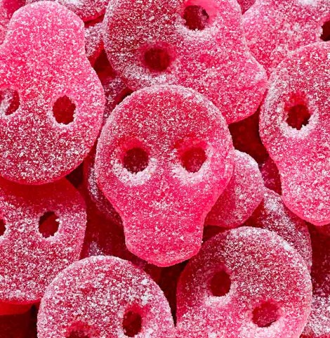 bonbons halloween grenadine cerise