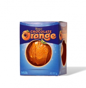 orange en chocolat au lait