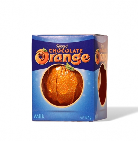 orange en chocolat au lait